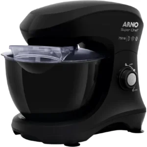 Batedeira Planetária Arno Super Chef KM01 750W Preta 127V